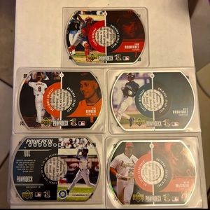 Lot of 5 1999 UD PowerDeck CD-ROMS Griffey Rodriguez, Ripken, McGwire, AROD